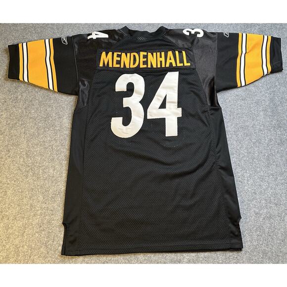 On Field Reebok Pittsburgh Steelers Jersey Size 48 Mendenhall #34 Stitched NFL - Picture 2 of 10